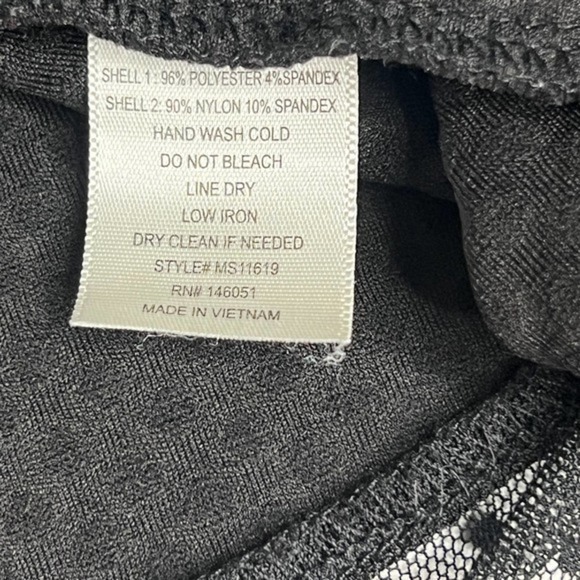 Faith and Joy Black A-Line Mesh Insert Skirt Size Large‎ - Picture 3 of 6